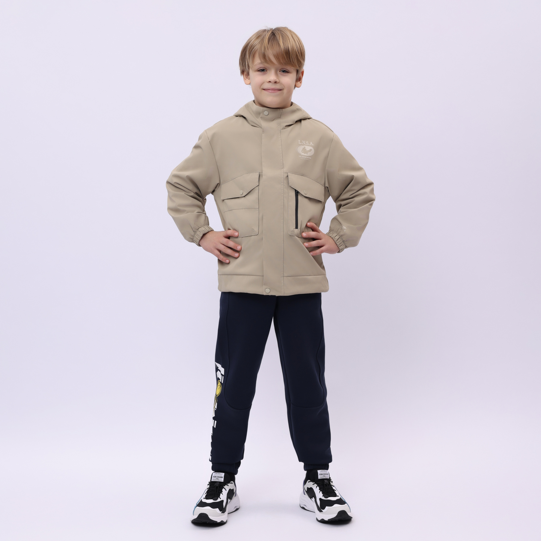 YFDU137-2 Детская ветровка для мальчиков